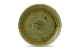 Plume Olive Coupe Plate